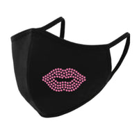 Lips Rhinestone Face Mask